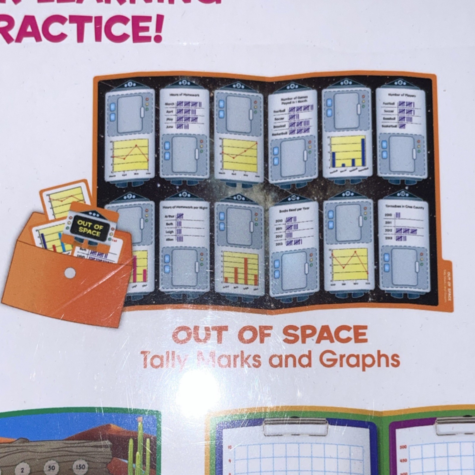 Lakeshore Data & Probability Elementary Folder With 10 Games for Ages 9+