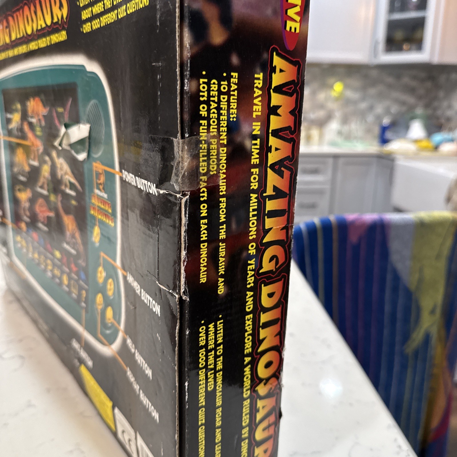 Interactive Amazing Dinosaurs Kids Learning Black Electronic Toy Working Read