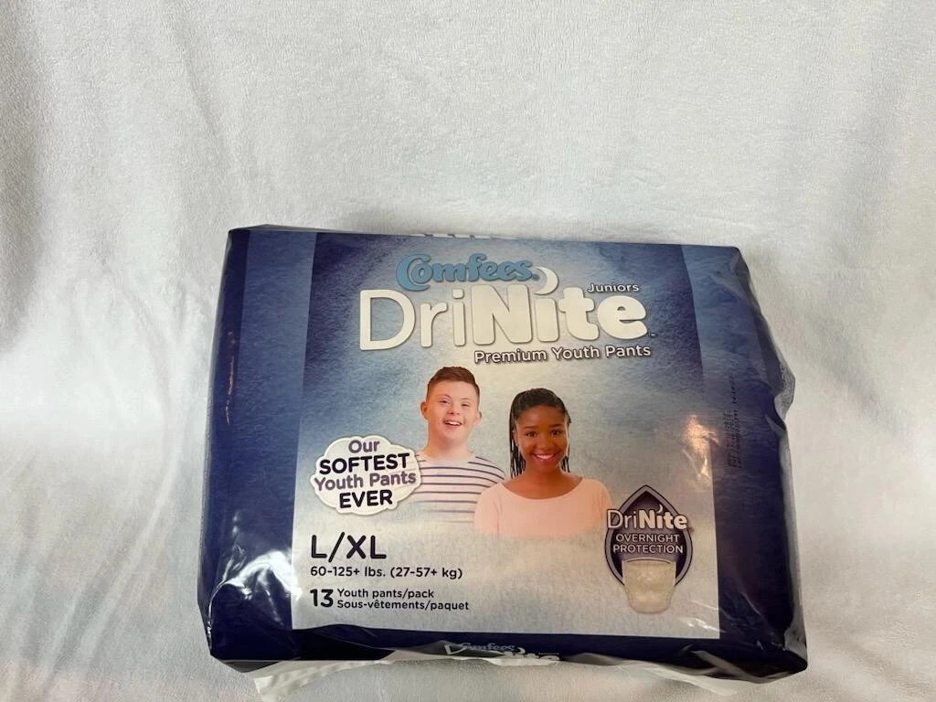 Comfees DriNite premium youth pants L/XL-1 pack of 13