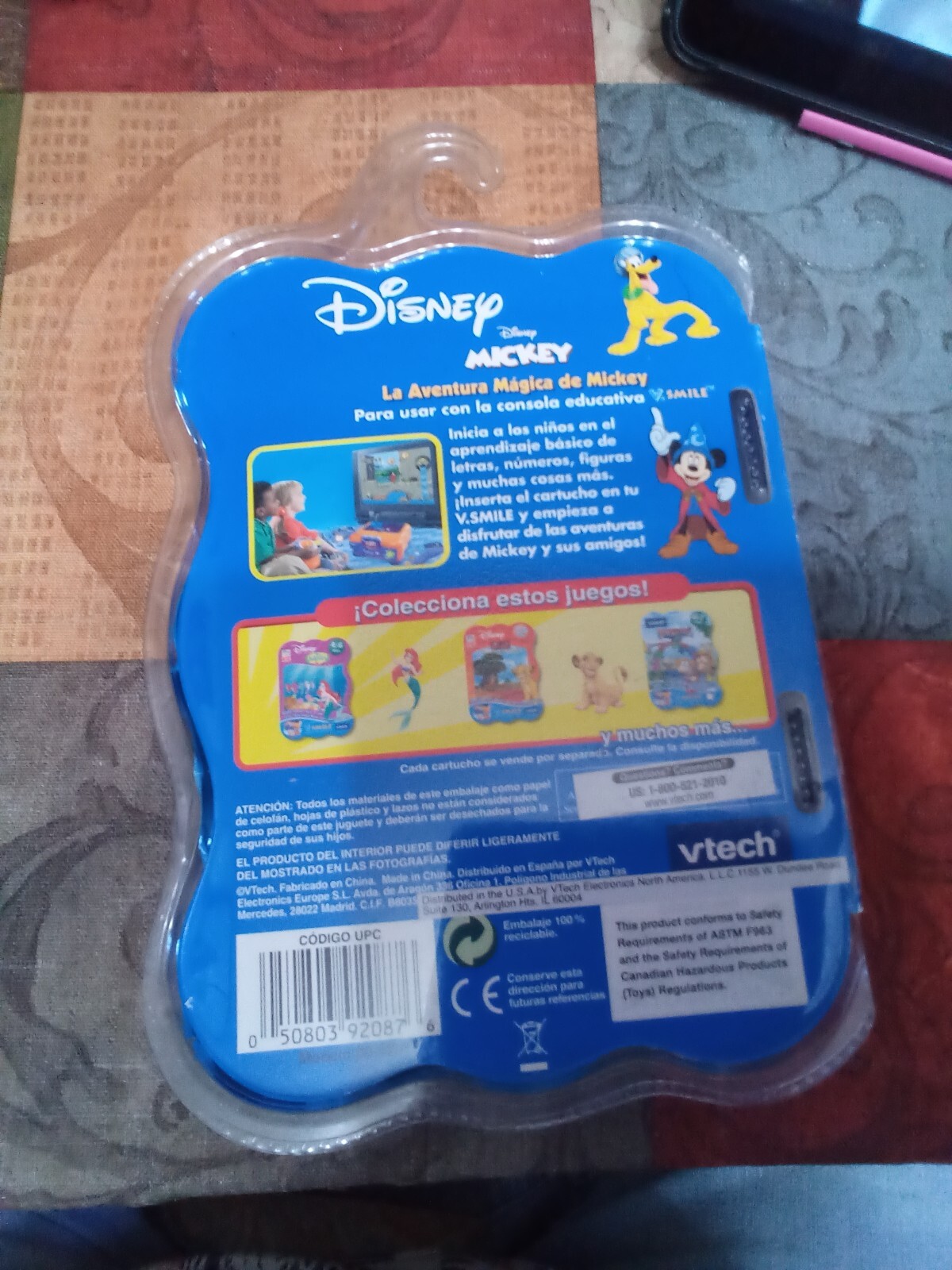 NEW Spanish V-TECH V.SMILE V-MOTION MICKEY MOUSE ACTIVE LEARNING GAME AGE 5-7