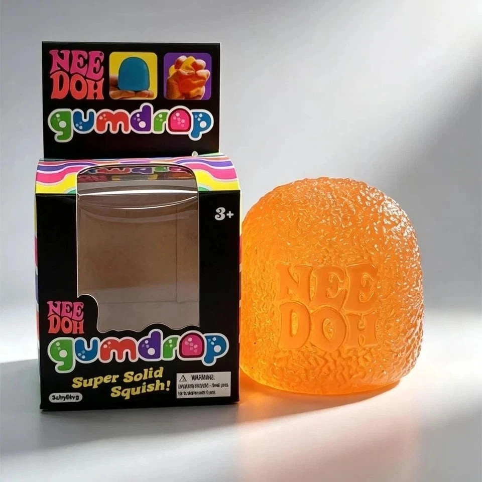 Nee Doh Gumdrop Super Solid Squish Needoh Gum Drop 4 Colors