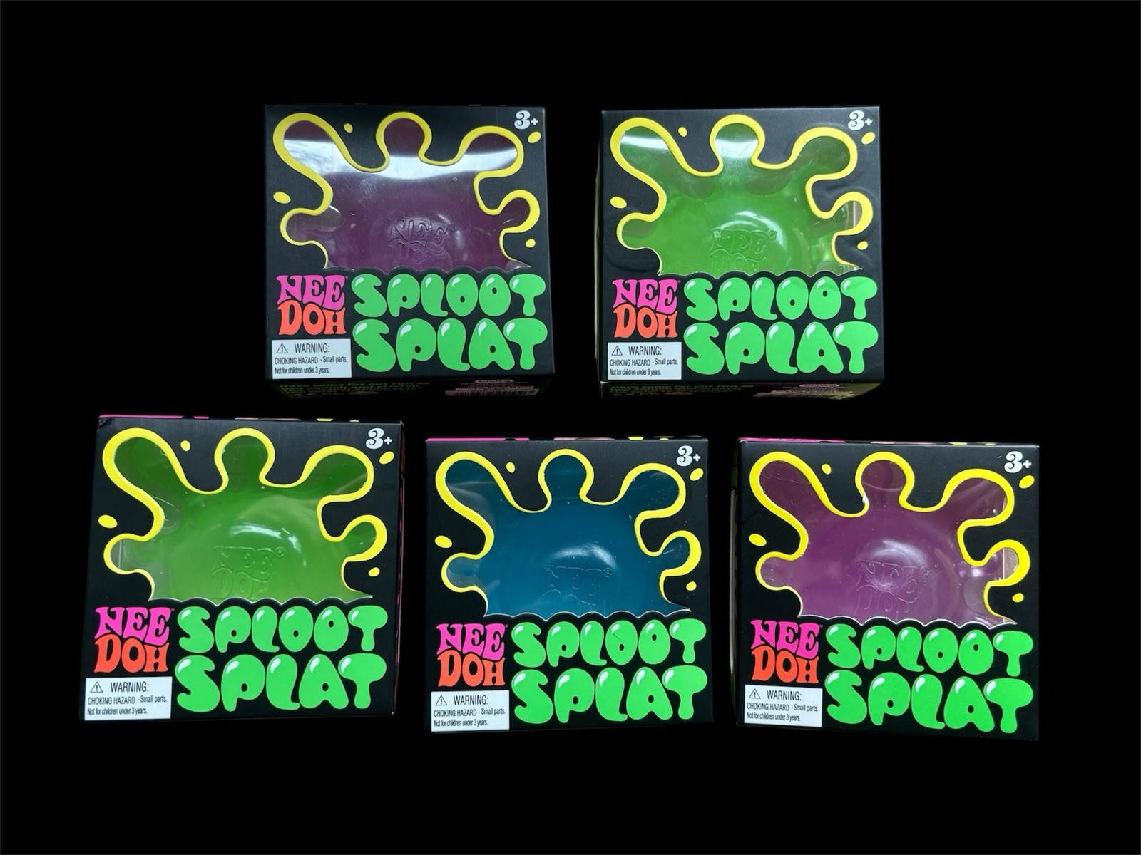 NeeDoh Nice Ice Baby, Nice Cube, Cool Cat, Color Change, Sploot Splat LOT OF 23