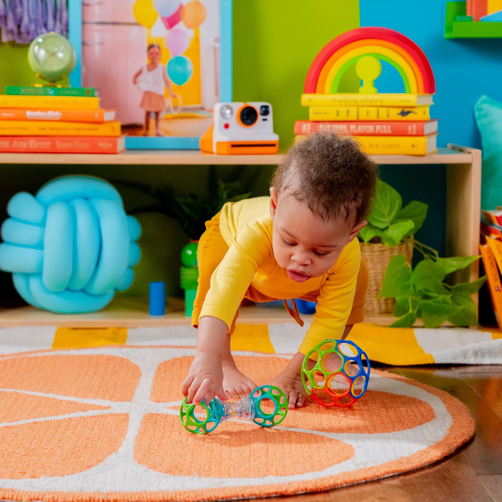 Bright Starts 1 Count (Pack of 1), Easy-Grasp Oball Bundle Gift Set
