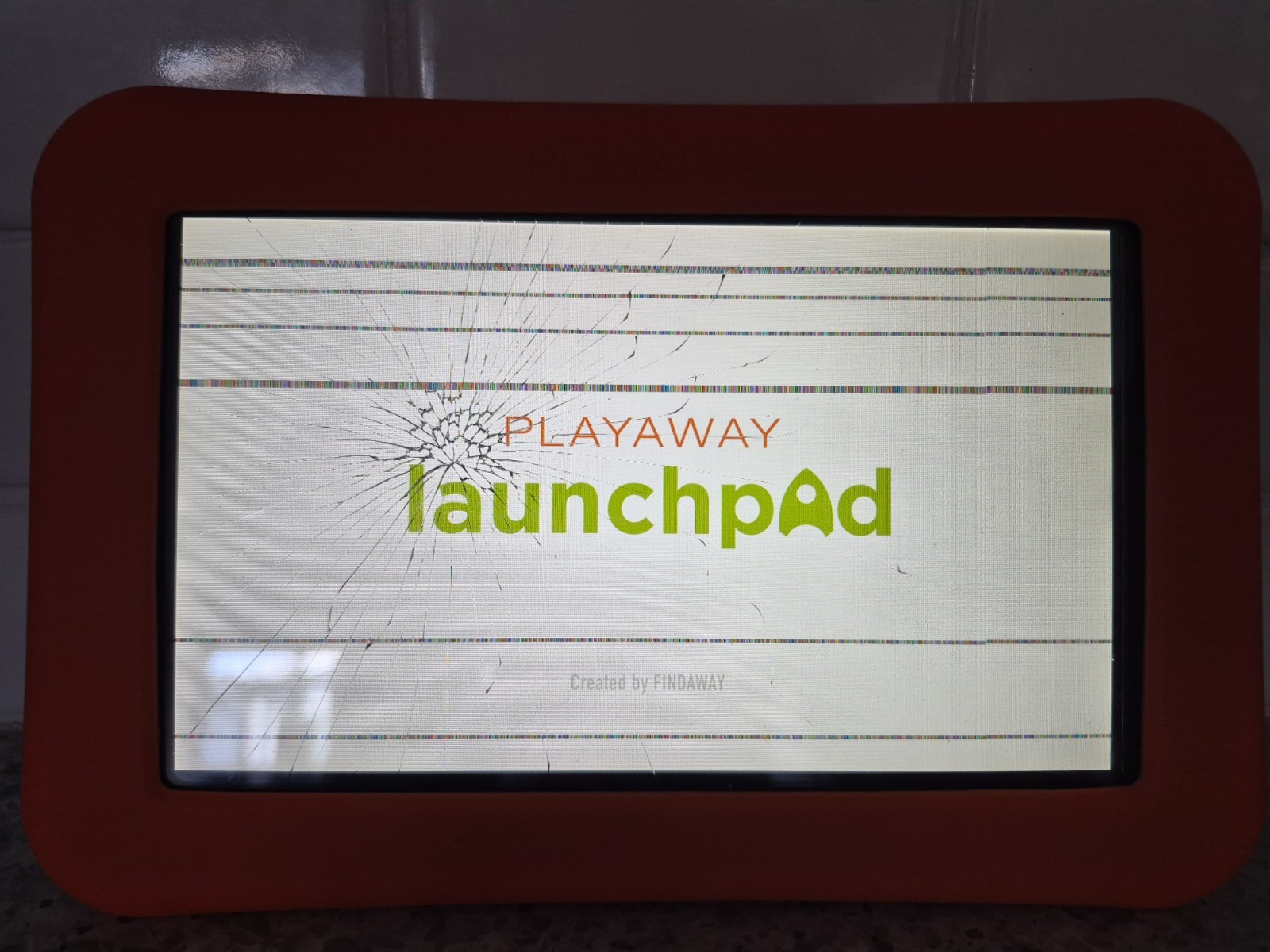 Playaway Launchpad Tablet All Revved Up Transportation Ages 3+ DAMAGED BUT WORKS
