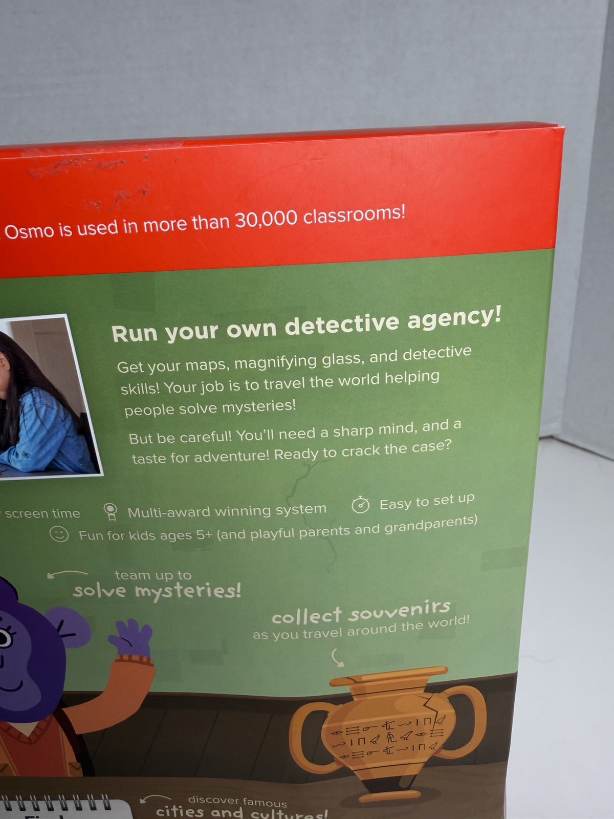 Osmo Detective Agency Search & Find Mystery Game Explores The World Complete EUC