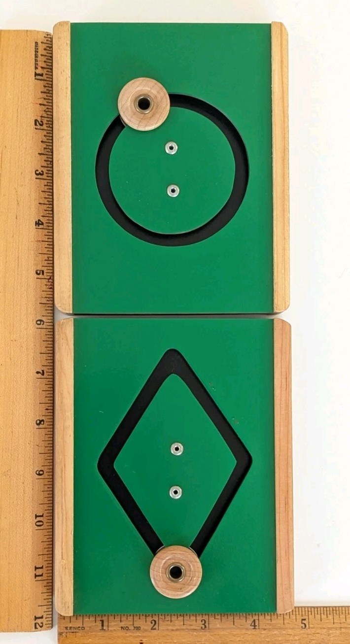 TAG Think And Grow Motor Shapes Set Wood Montessori Style Learning Toy Preschool