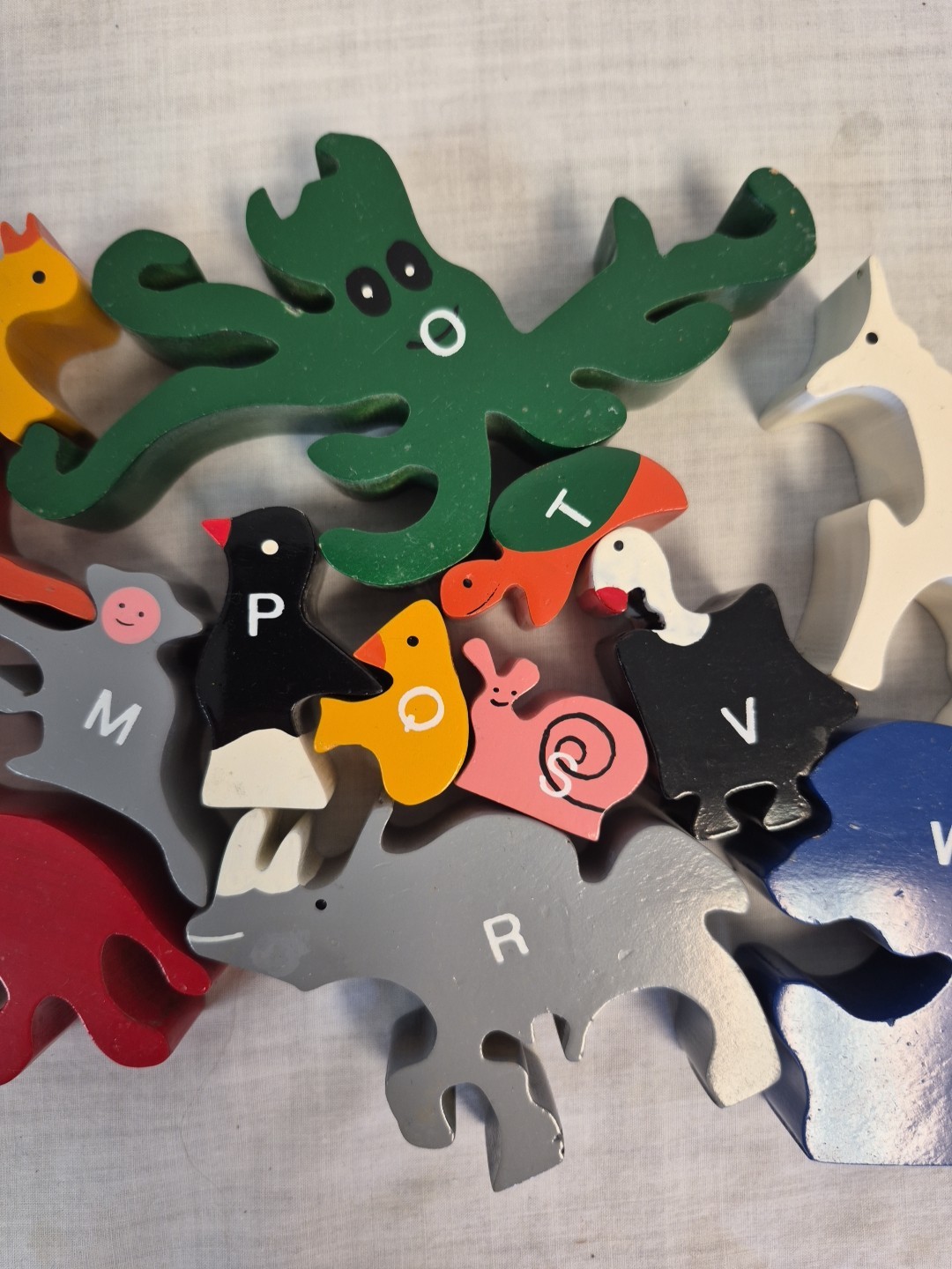 Begin Again Wooden Puzzle Animal Parade Letter A To Z Eco Wood Montessori 2002