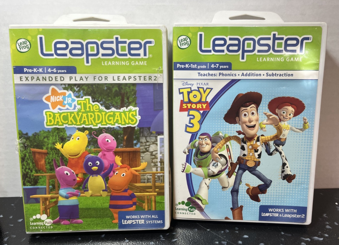 Leap Frog Leapster Learning Game Disney Pixar Toy Story 3 & Backyardigans