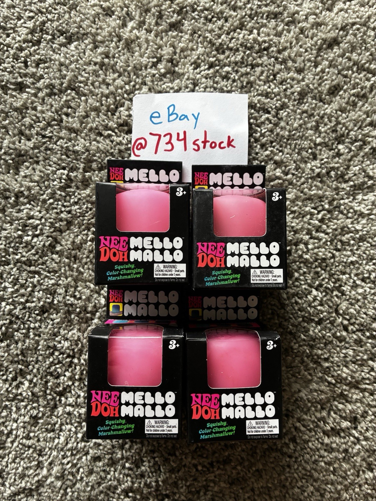 NeeDoh Mello Mallo Color Changing Marshmallow AUTHENTIC (PINK COLOR) ✅