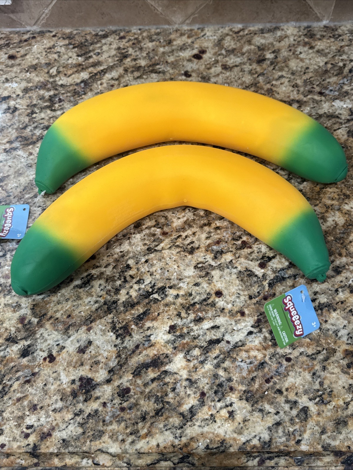 2 Sunny Days Squeezy Giant BANANA Sensory Fidget Squeeze Toymendous