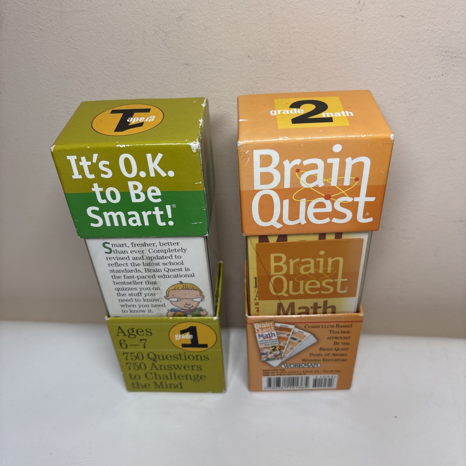 Brain Quest Grade 1 Math and Grade 2 Math Revised 2nd Edition