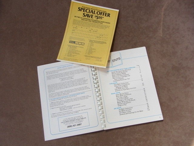 Vintage Childrens Discovery System Activity Book Manual Computer Learning Mattel