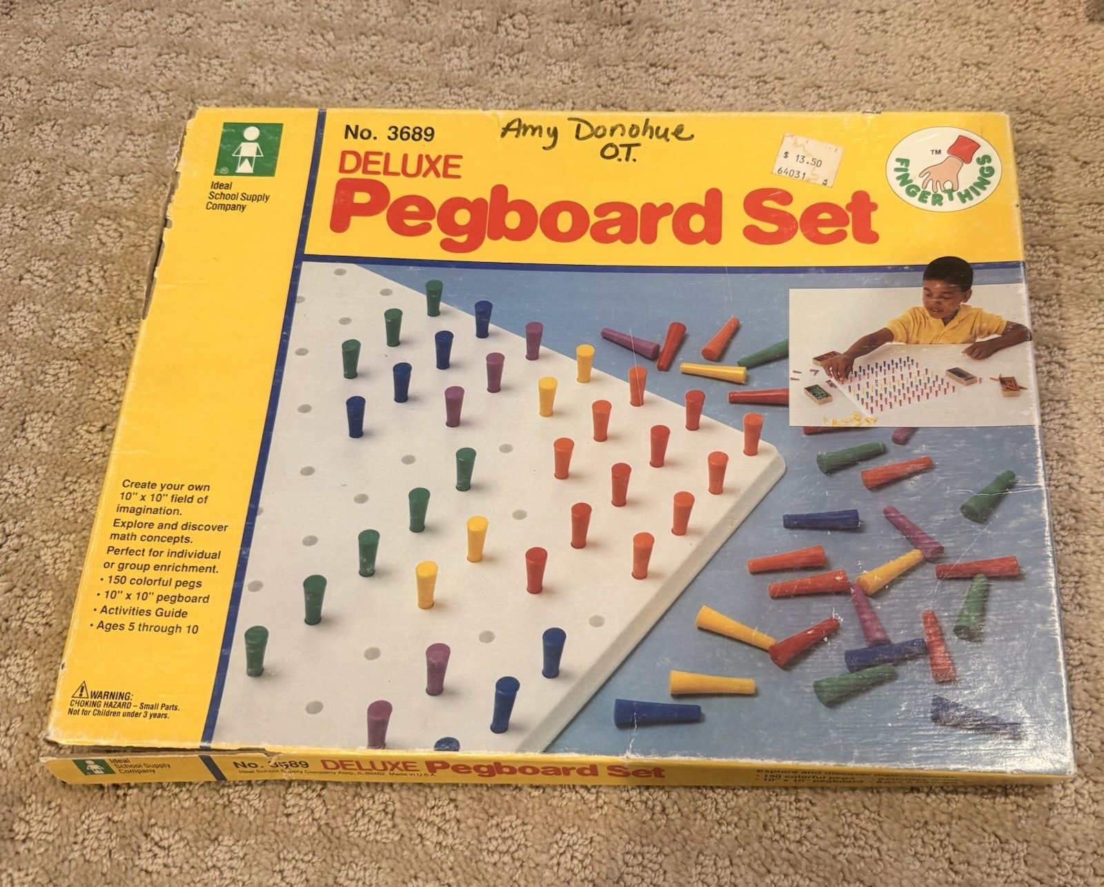 Lot Games Occupational Therapy Fine Motor Zones Pegboard Stacrobats Soccer
