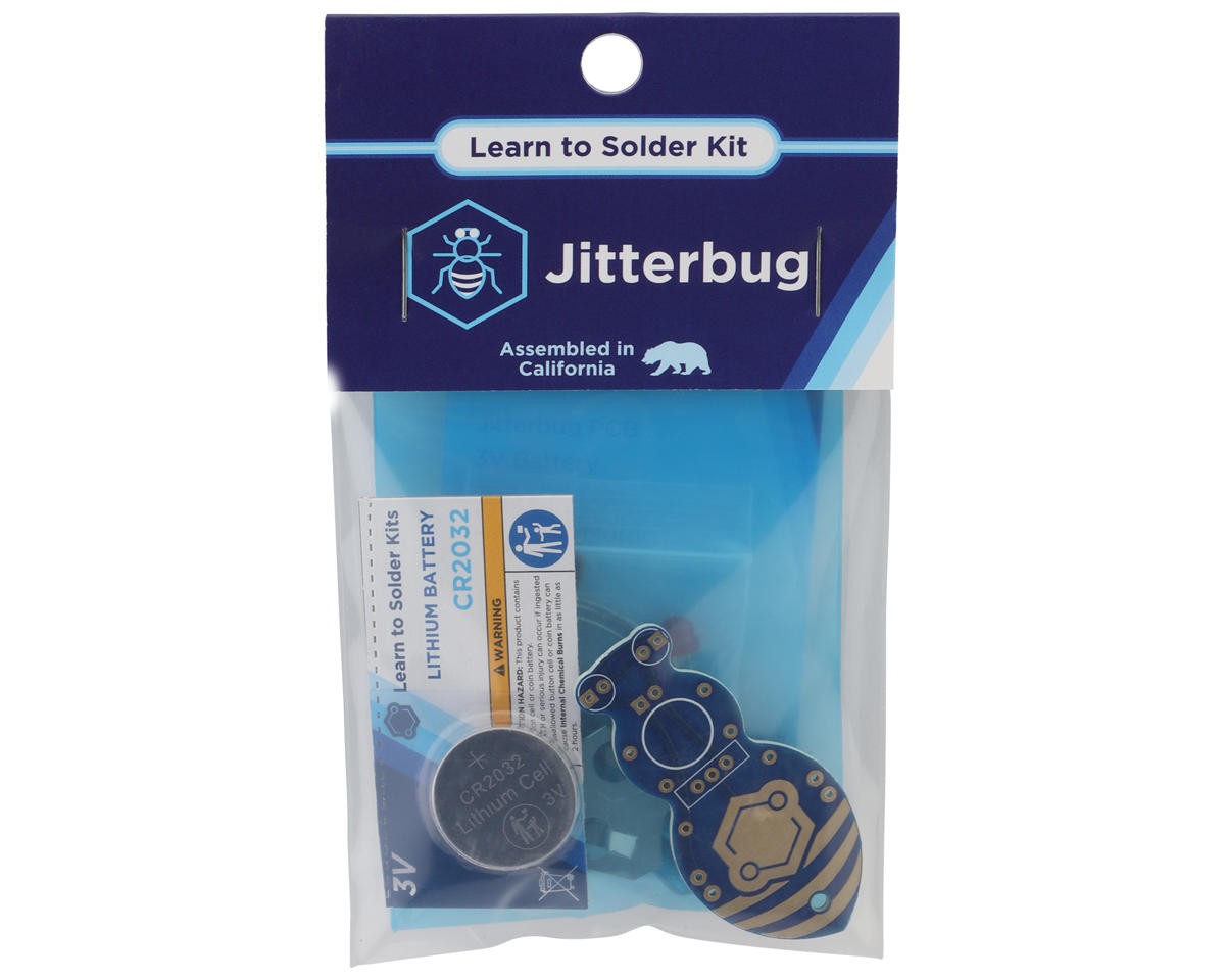 Learn To Solder Kits Jitterbug Soldering Practice Kit [LSK-JTBG-INDV]