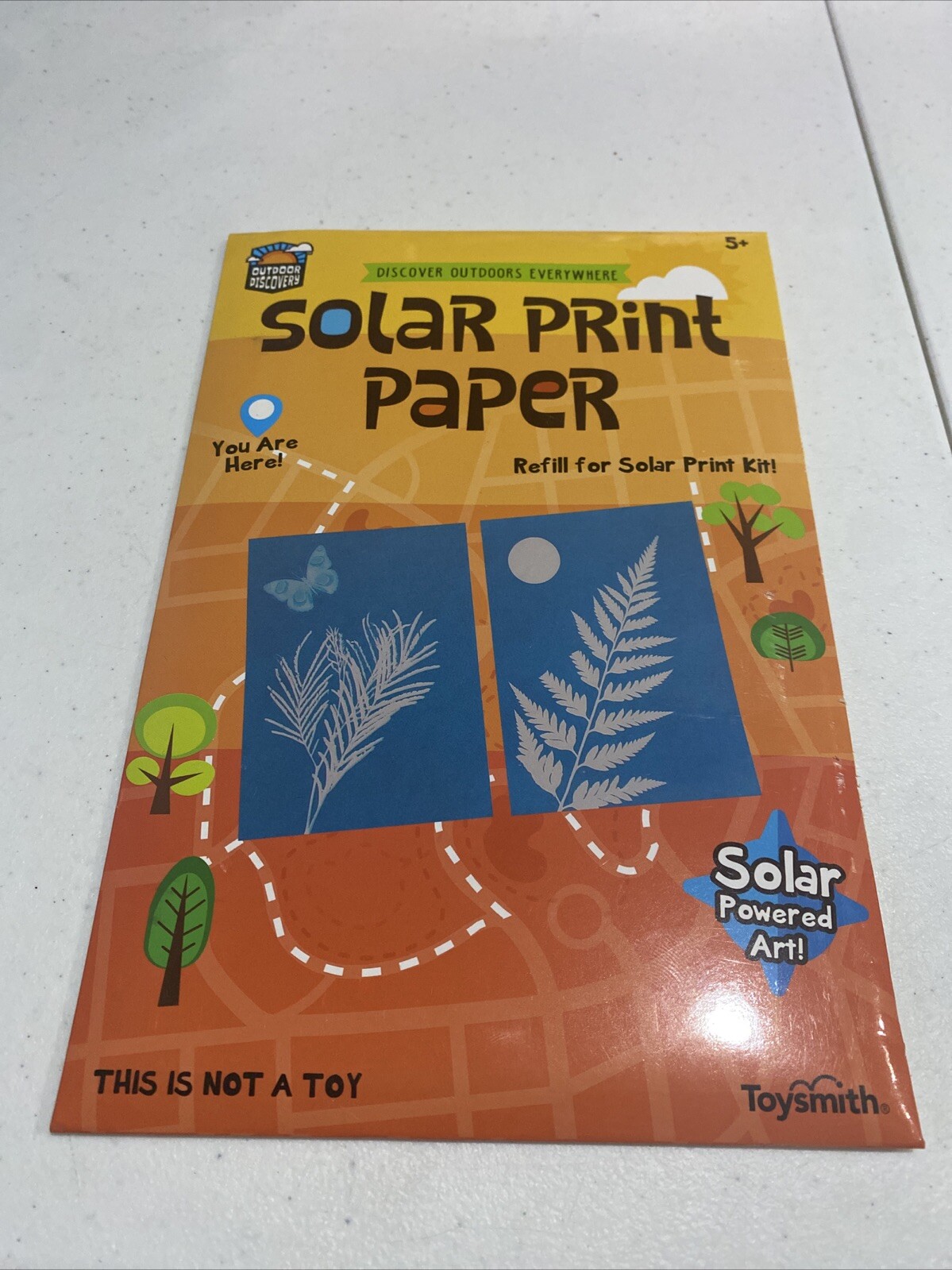 Toysmith Outdoor Discovery, Solar Print Paper, Refill for Kit 12 Sheets Total