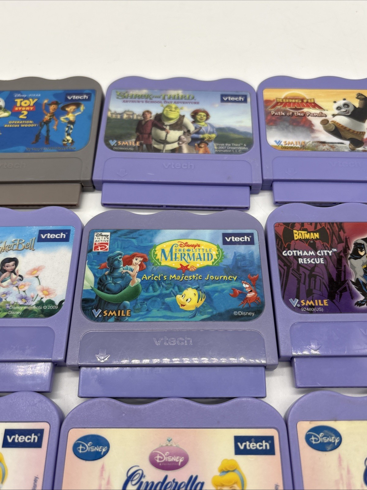 VTech VSmile Learning System 16 Game Lot – Disney Cars Shrek Dora Toy Story