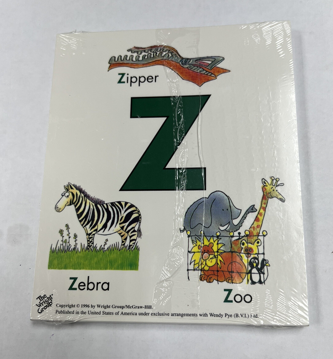 Wright Group McGraw Illustrated Flash Alphabet Cards Toddlers ￼Homeschool W.Pye