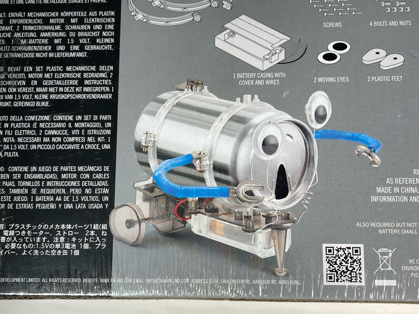 4M Toysmith, KidzRobotix Tin Can Robot, DIY Science Kits STEM Powered Kids NEW