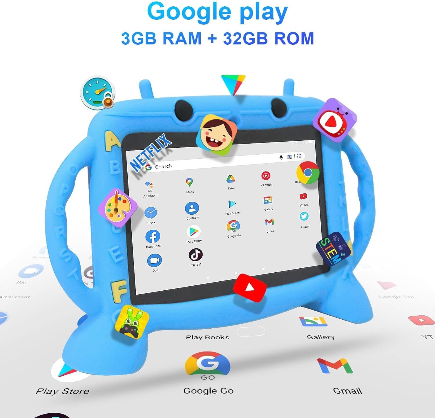 Kids Tablet, 7 inch Tablet for Kids 3-10, Educational Learning Toddler Tablet…