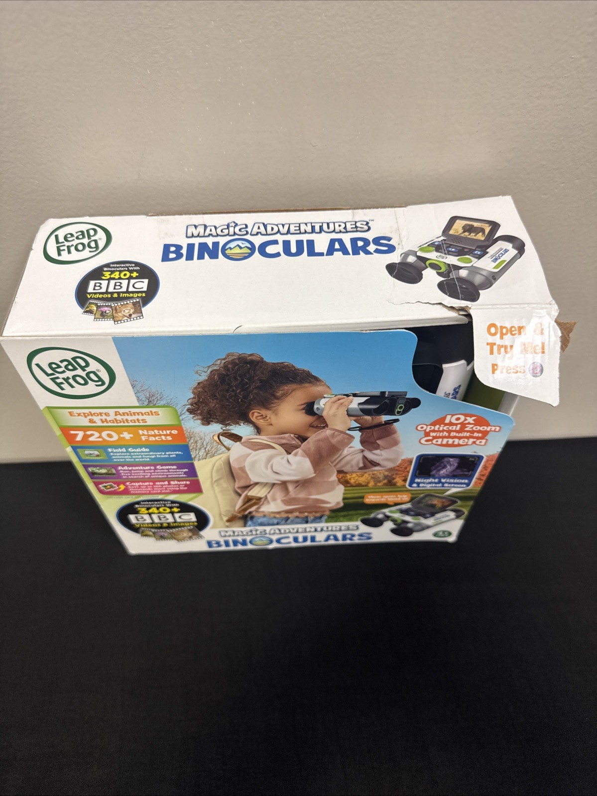 Leap Frog Magic Adventures Binoculars W/Screen Capture Night Vision For Kids New