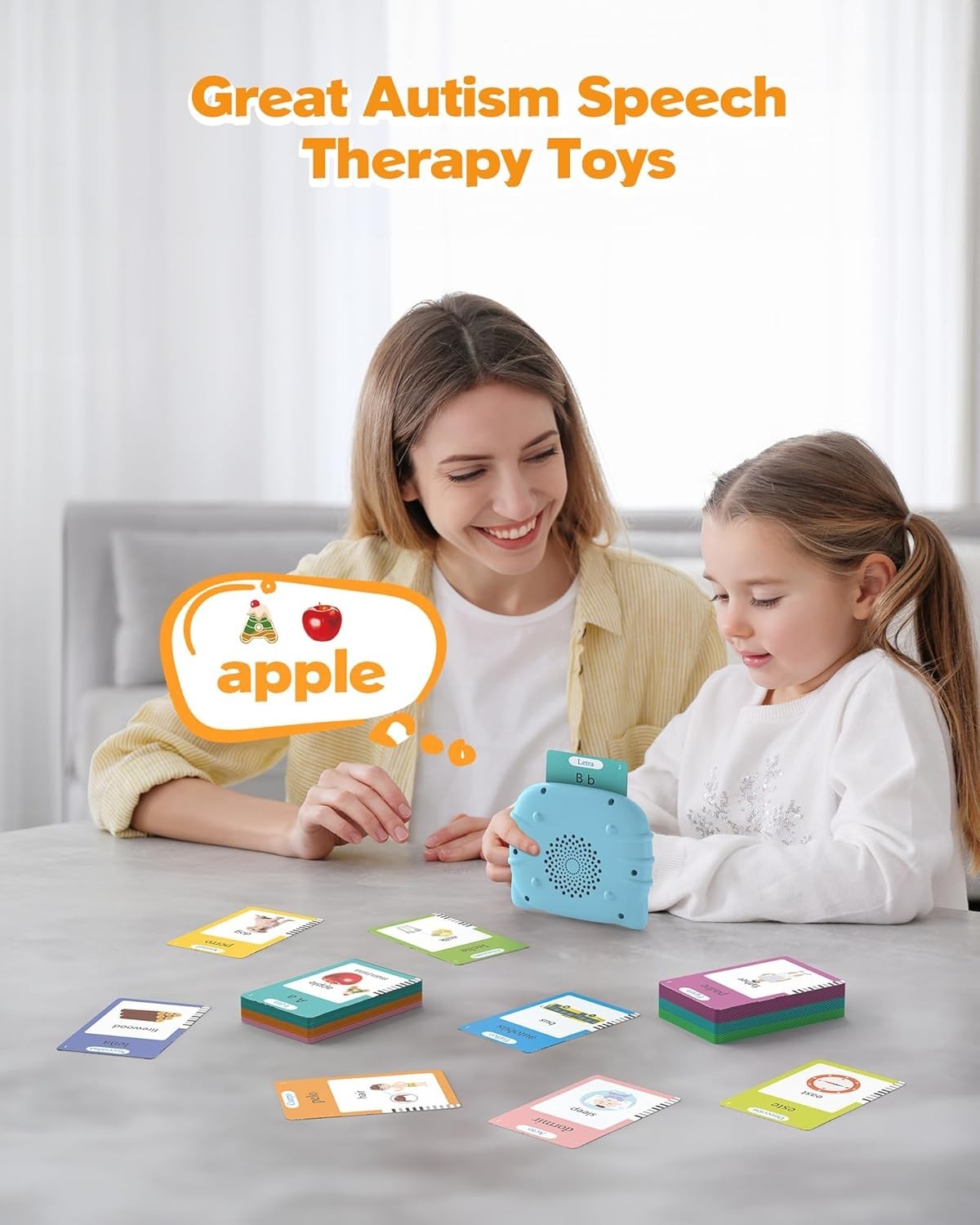 Montessori Spanish & English Flash Cards – 512 Words for Early Learning Ages 2+