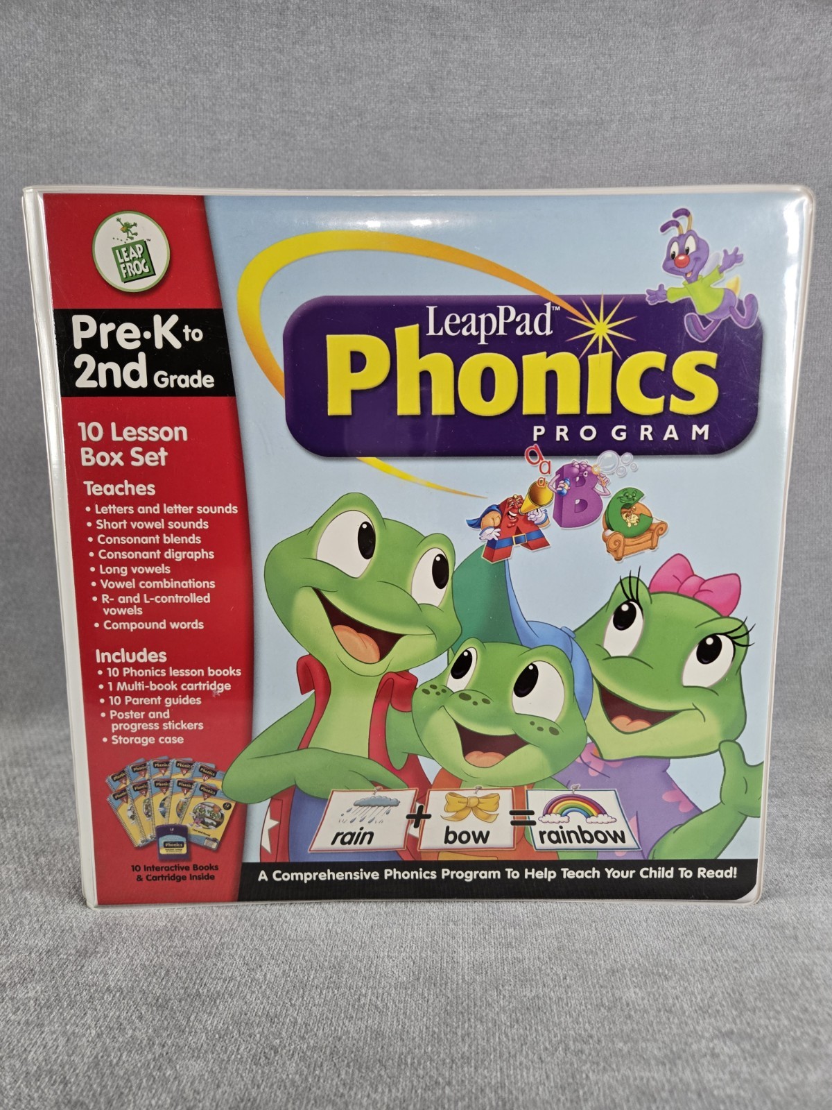 Vintage Leap Frog LeapPad Phonics 10 Book Program Pre-K to 2nd Grade w/ Inserts