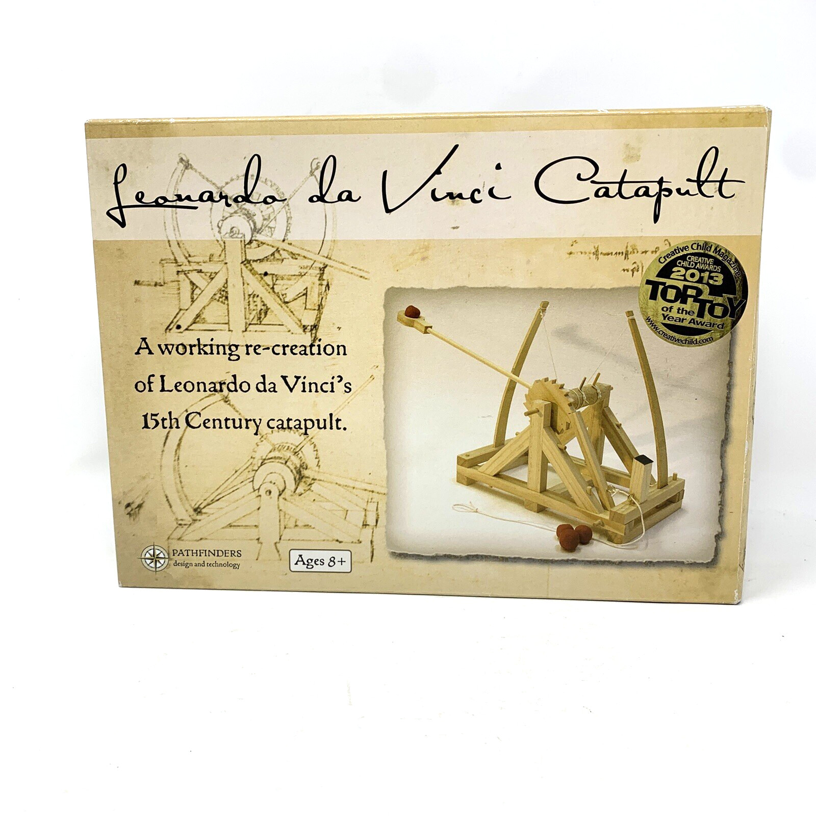Leonardo Da Vinci Catapult Wooden Construction Craft Kit by Pathfinders NIB