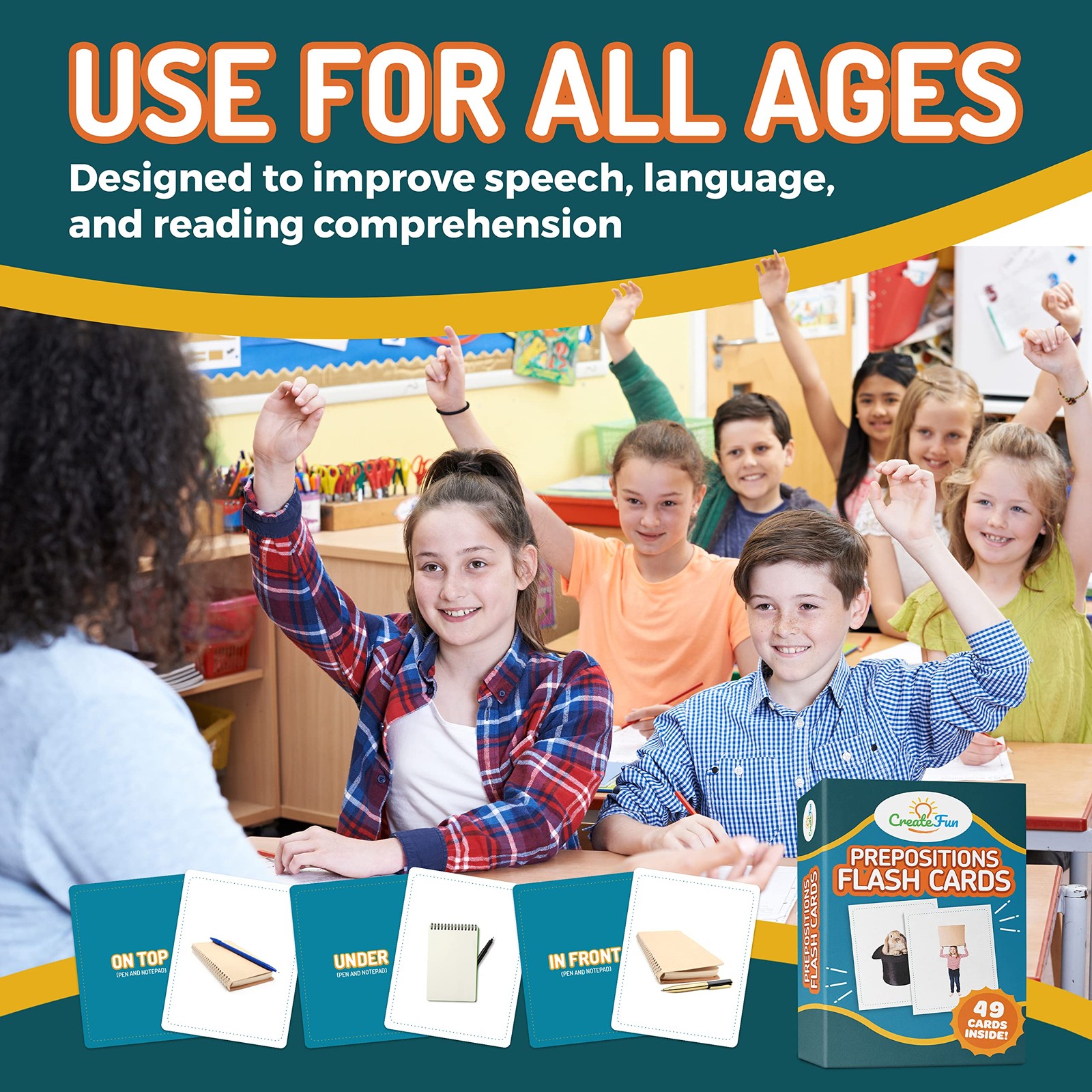 49 Preposition Vocabulary Builder Flash Cards Vol 1 Includes 7 Picture Card P…