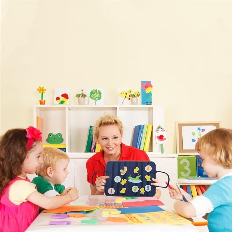 Educational Felt Learning Board for Kids: Early Development Toy