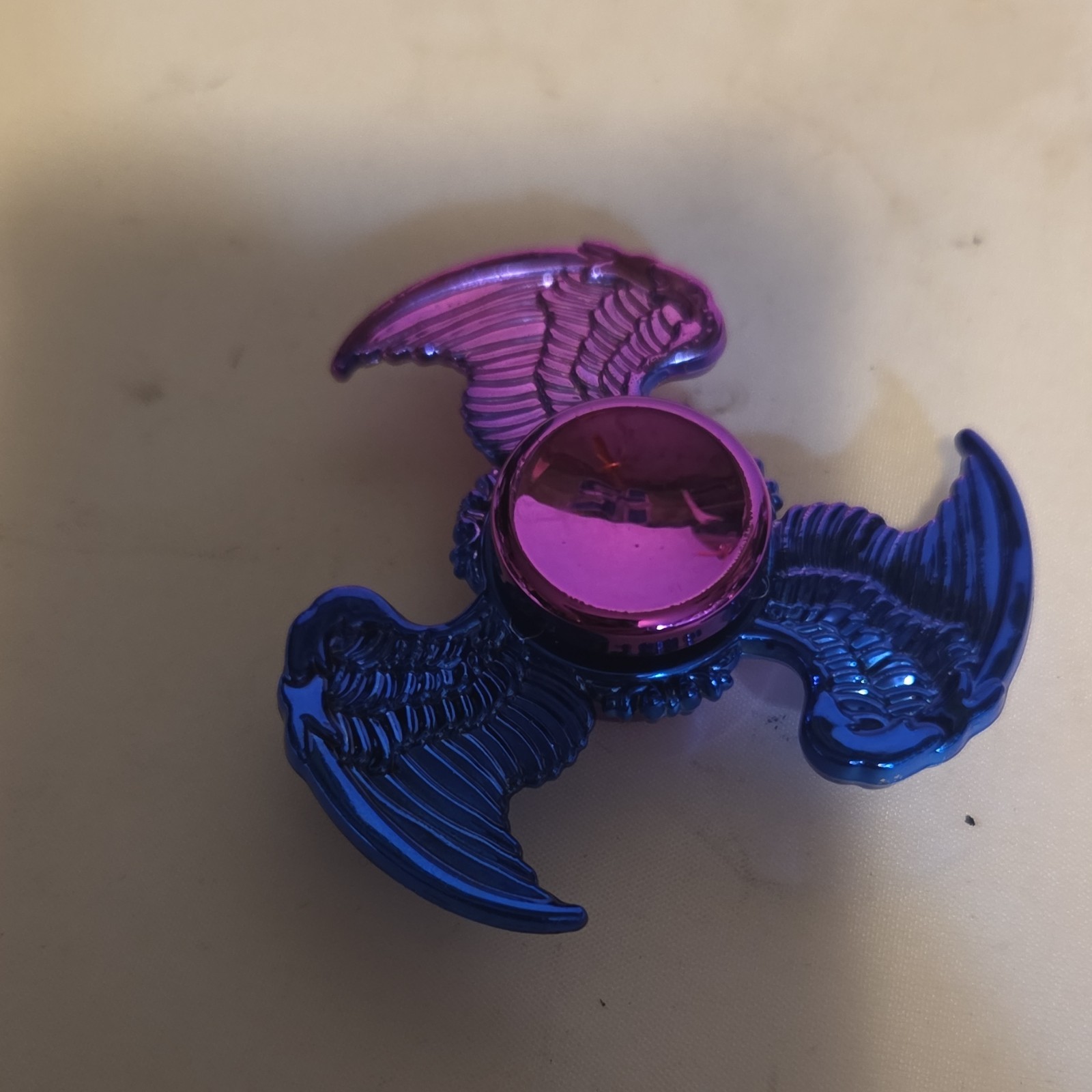 Pink Blue Wing Design Hand Spinner Fidget Toy for Ages 8-11 12-16 Years
