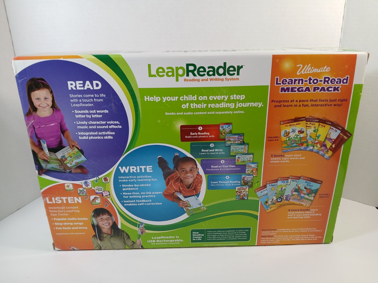 LEAP FROG LeapReader Learn To Read System 10 Book Bundle
