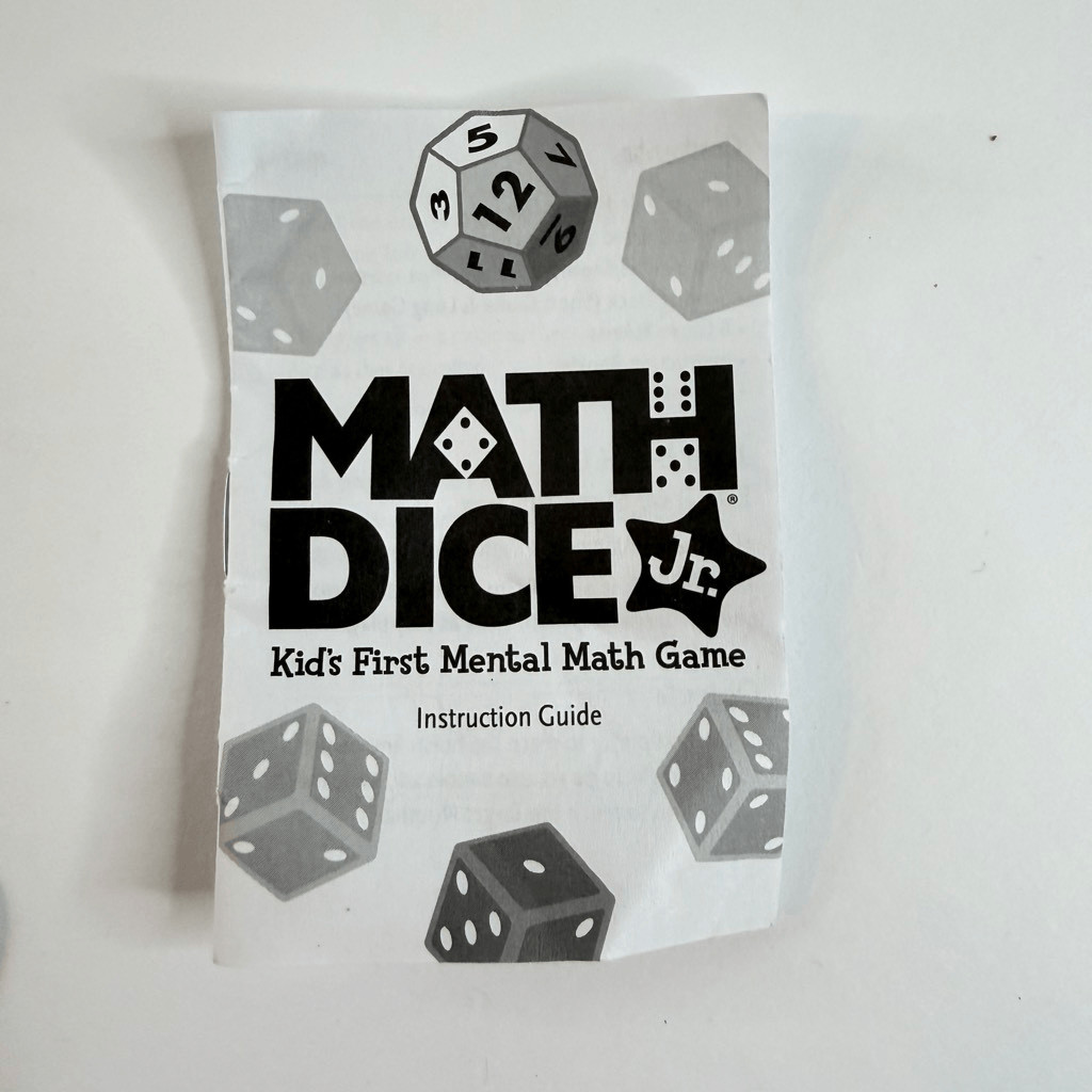 Thinkfun Math Dice Jr.-Kids First Mental Math Game