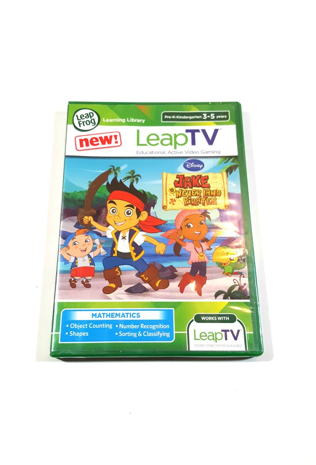 LeapFrog LeapTV Game Disney Jake And The Never Land Pirates Mathematics New