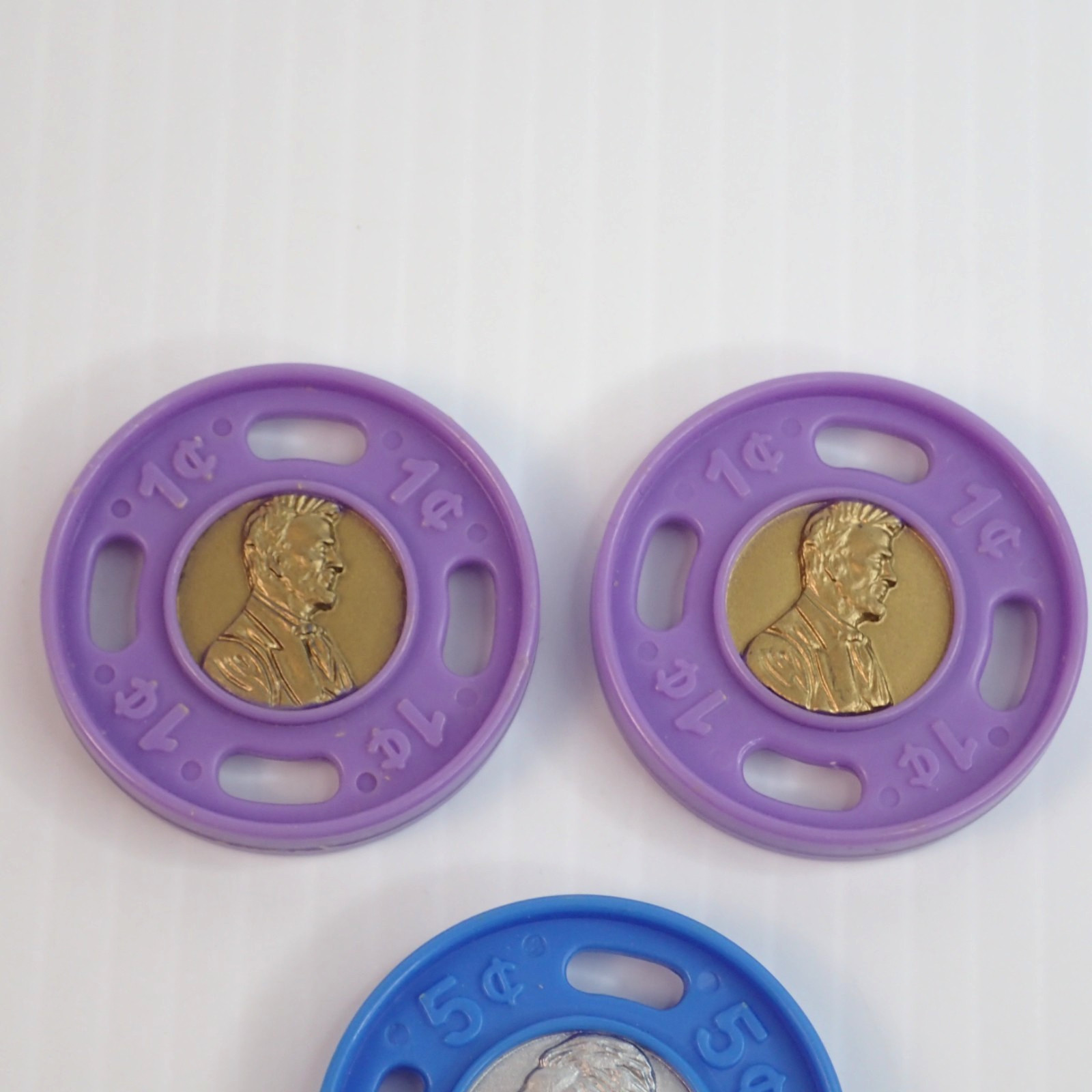 Vintage LeapFrog Pretend & Learn Cash Register from 2003 REPLACEMENT COINS Lot