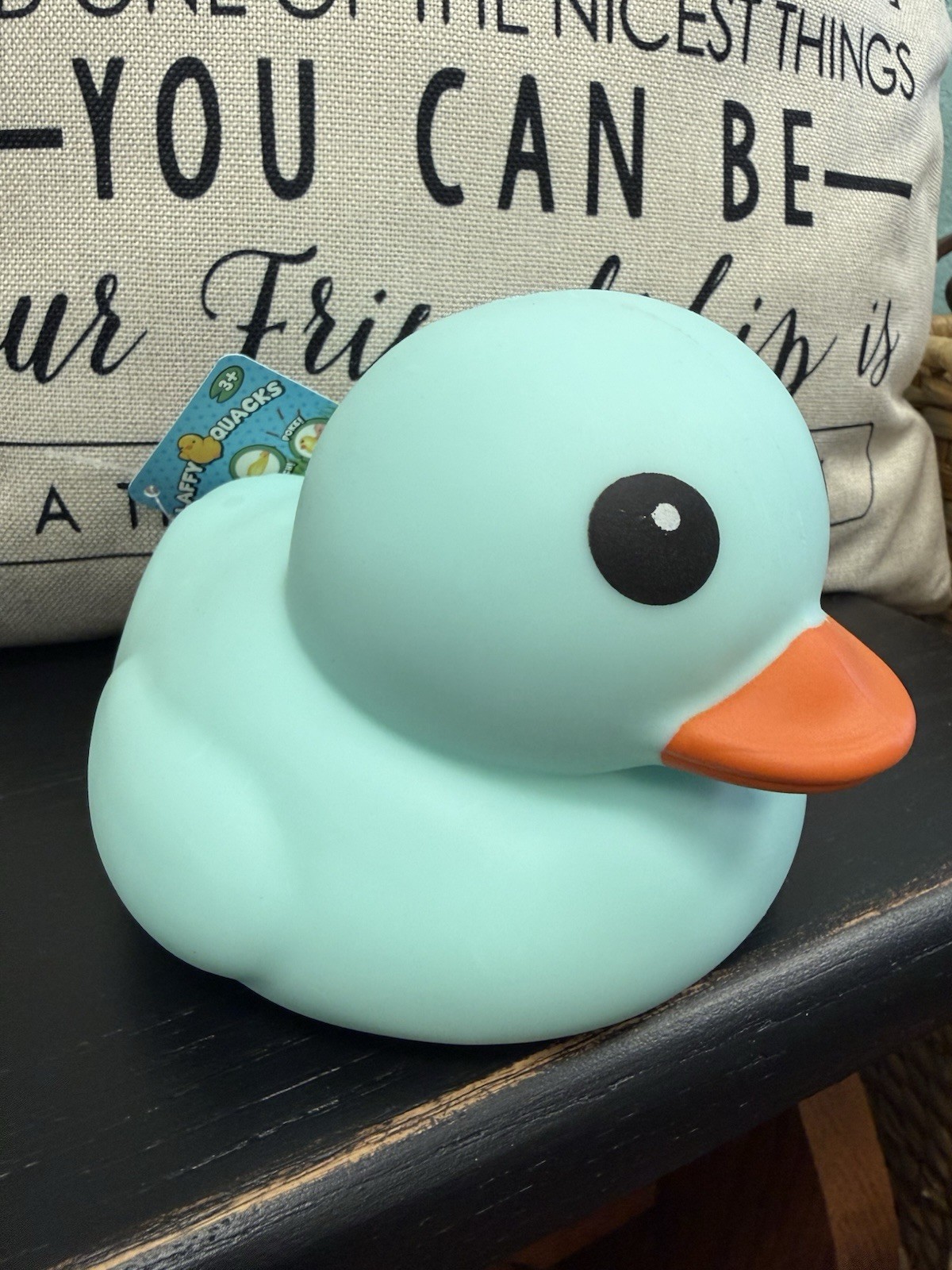 BRAND NEW Jumbo Squishy Duck Pastel Aqua 3+ Laffy Quacks 5″ Sunny Days Squishy