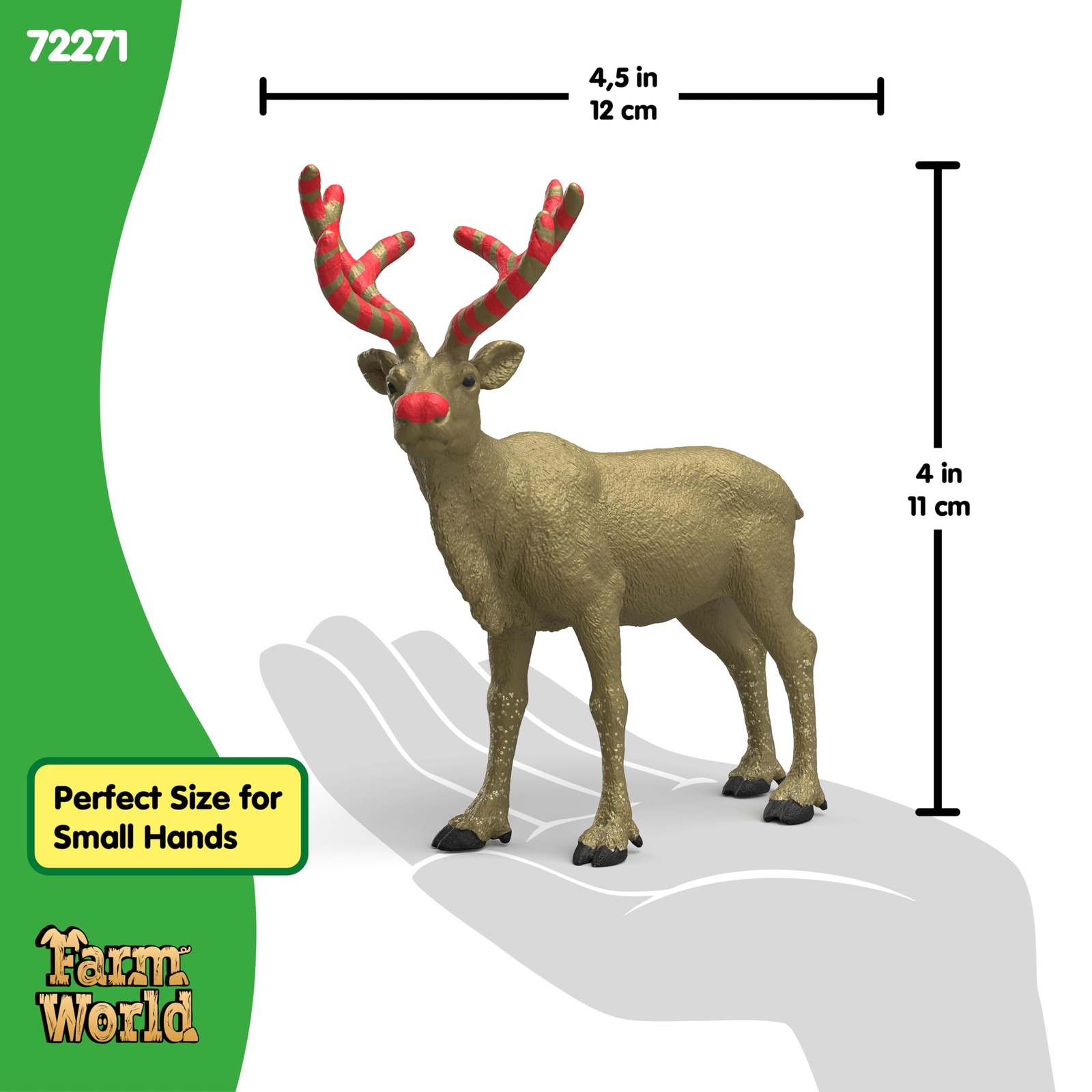 SCHLEICH Wildlife Gold Dent Reindeer 72271