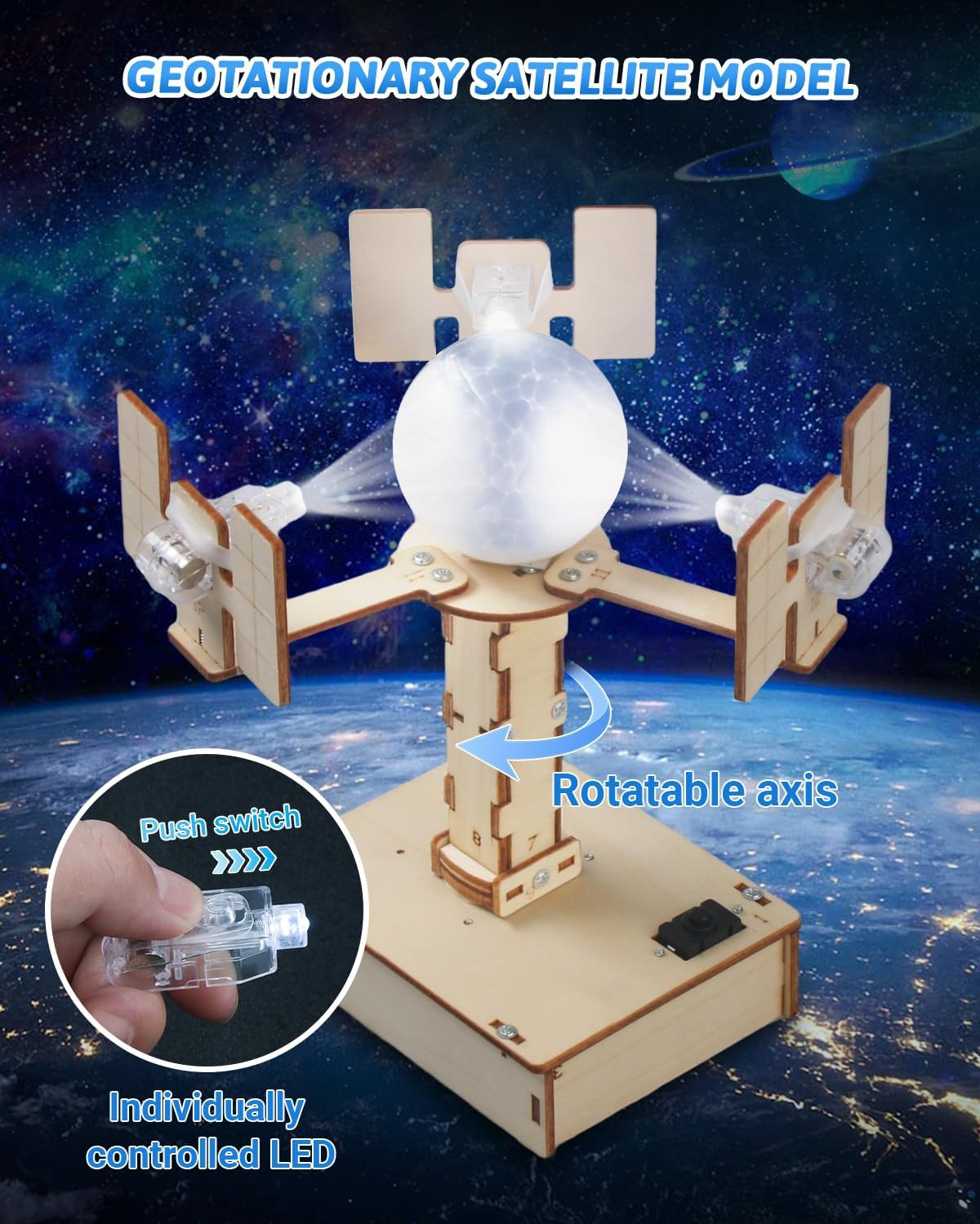 STEM Kits for Kids Ages 8-10-12, 5 Set Wooden 3D Puzzles, Educational Science Ex