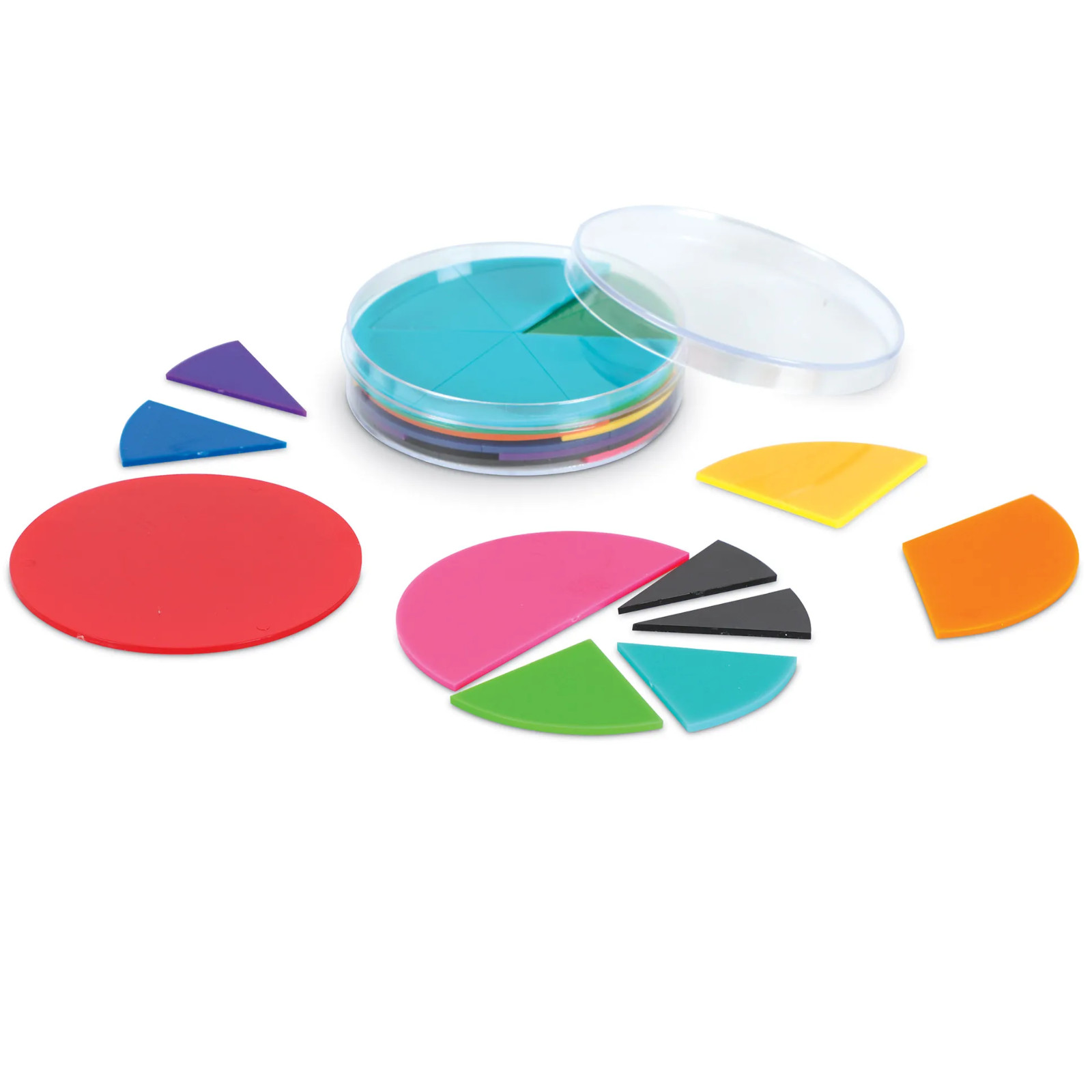 Deluxe Rainbow Fraction Circles – 51 pieces – Ages 6 and Up BRAND NEW-Hand 2 Min