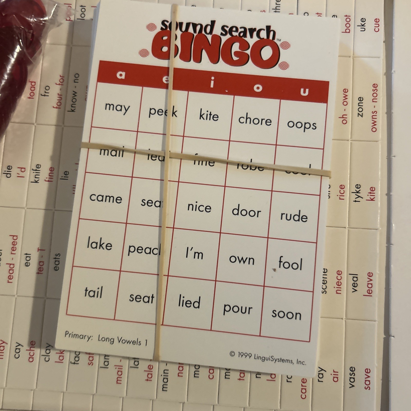 LinguiSystems Lot of 4 Sound Bingo Word Scramble Two In Vocabulary Play-By-Play