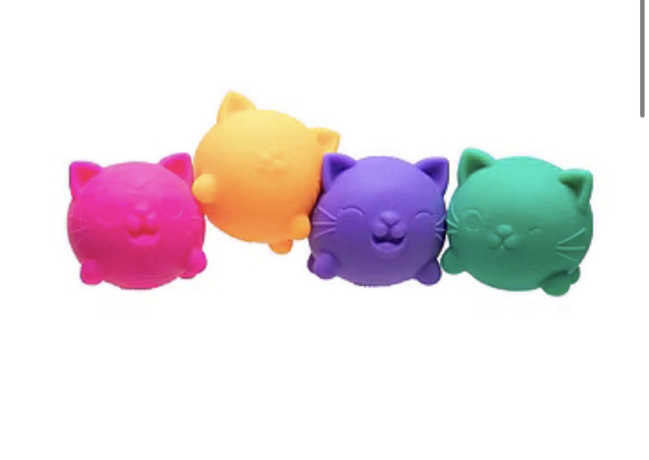 AUTHENTIC NIB Nee Doh Teenie Cool Cats – 4 Colors Pink Purple Green Orange