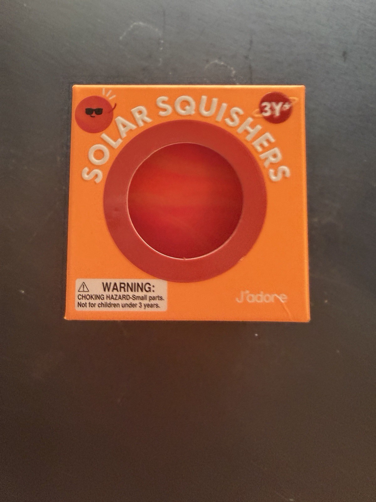 New J’adore Solar Squishy Ball Orange Yellow Squishers Squeeze Fidget Toy 3+
