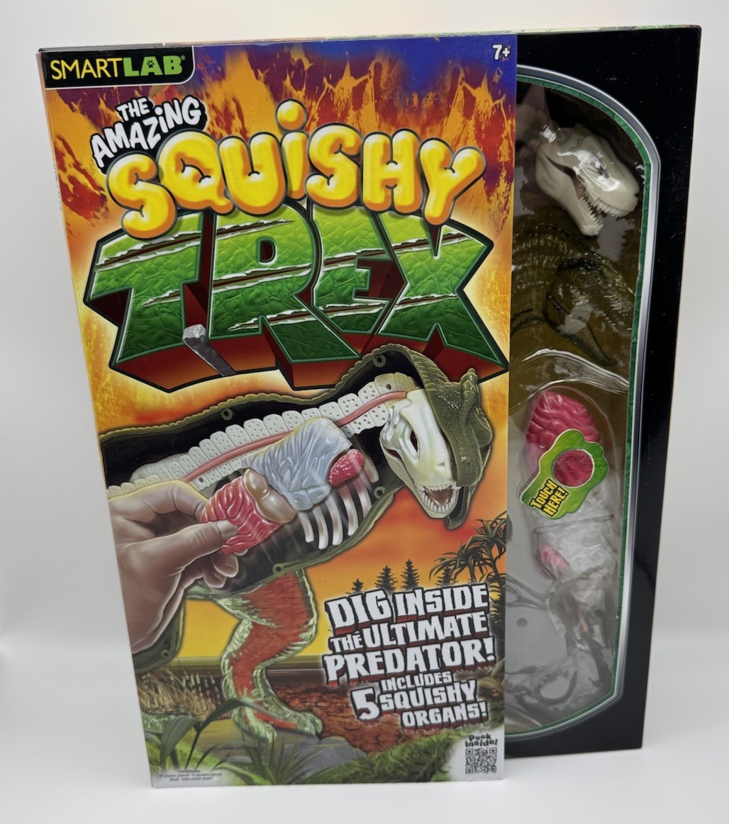 Dinosaur Science Lab Educational STEM 5 T-Rex Organs Squishy 23-Pc Model Sealed