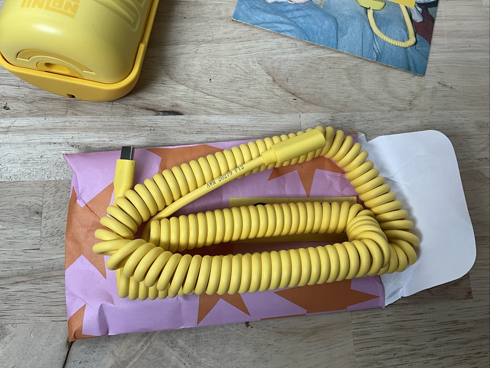 Tin Can Yellow Phone Kids Landline Answer Me – No Power Cable