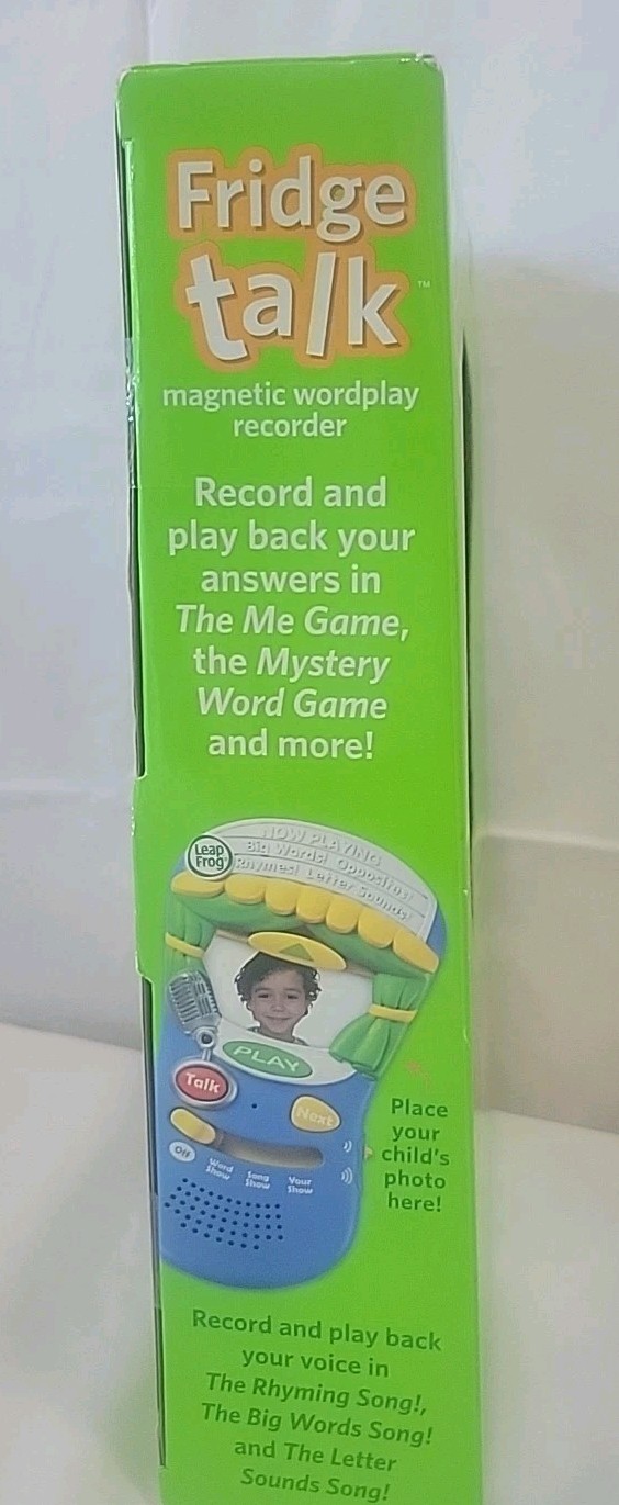 Rare 2007 LeapFrog Fridge Talk Magnetic Wordplay Recorder NEW Educational Toy