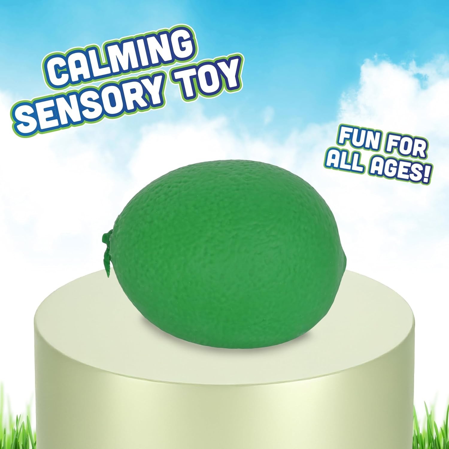 Squishy Lime Toymendous XL Jumbo Sensory Fidget Fruit Squeezy Toy -FAST SHIPPING