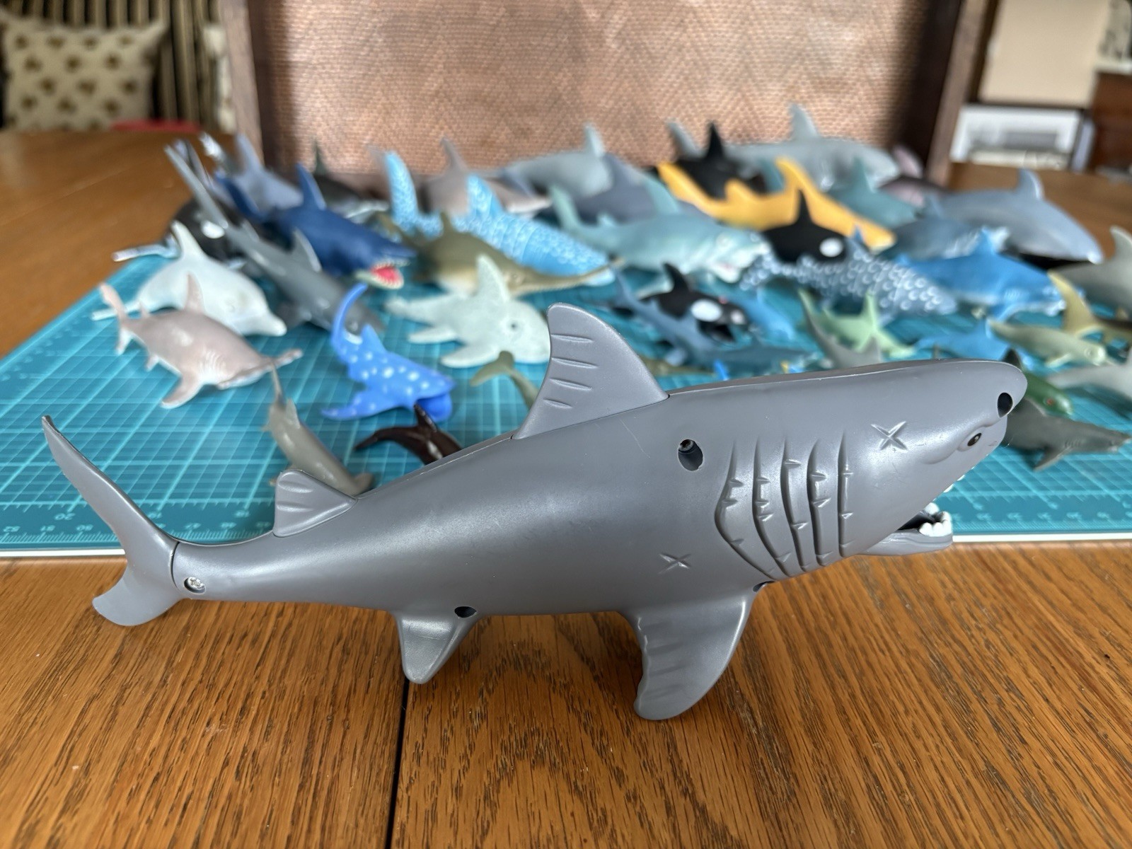 Lot Of 48 Various Sharks (mostly) & A Few Whales~Rubber & Plastic! VGUC See Pics