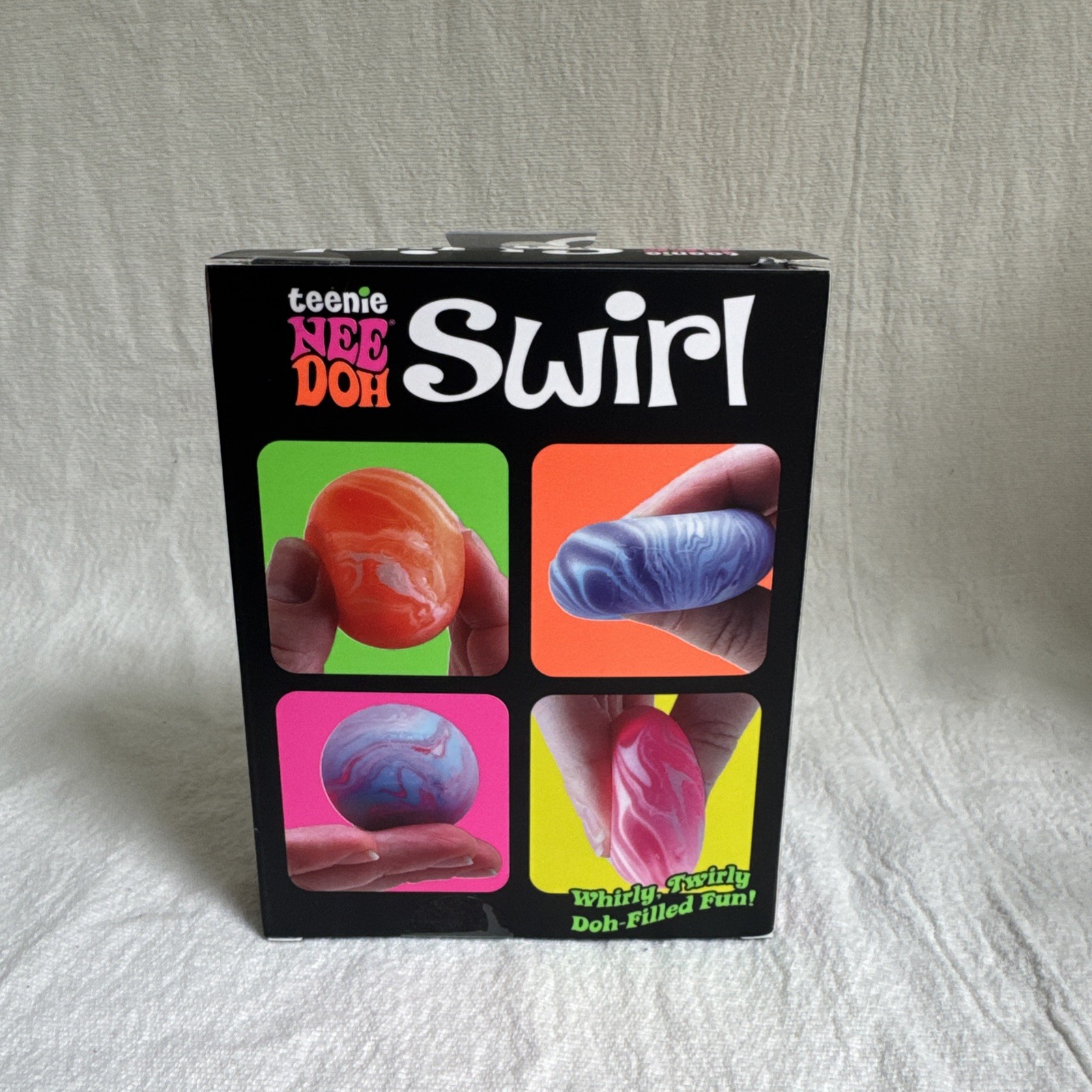 Schylling NeeDoh Teenie Swirl 4 Pack Squishy Fidget Toy Stress Balls Sensory Toy