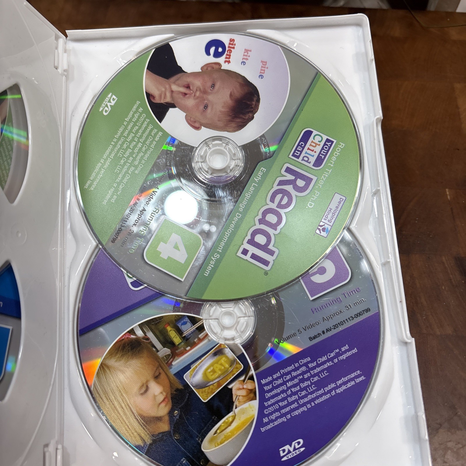 Your Baby Can Read Volume 1-5 DVD Set Robert Titzer Ph.D