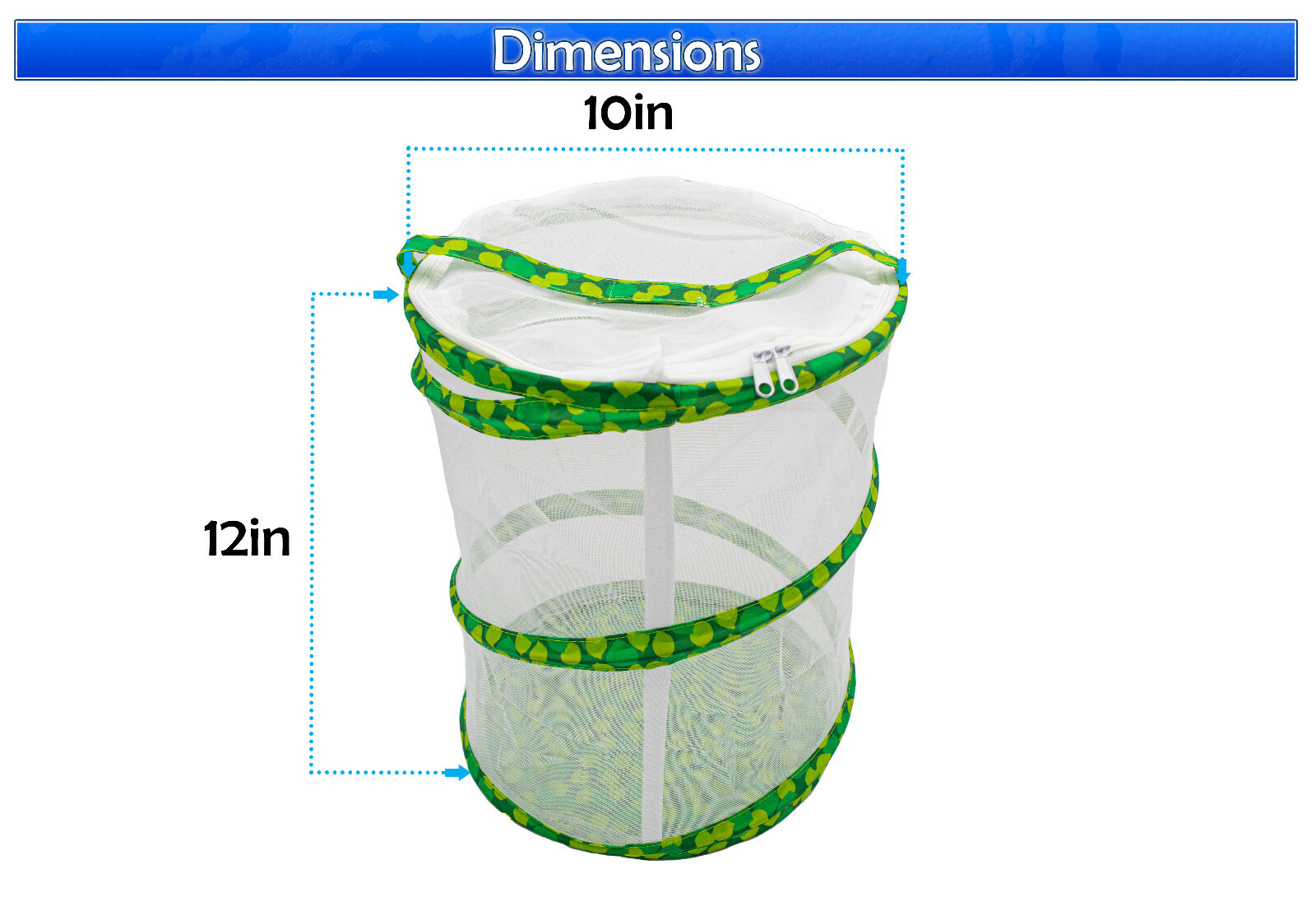Butterfly Growing Garden Kit – Butterfly Habitat Net Cage – Collapsible Mesh Net