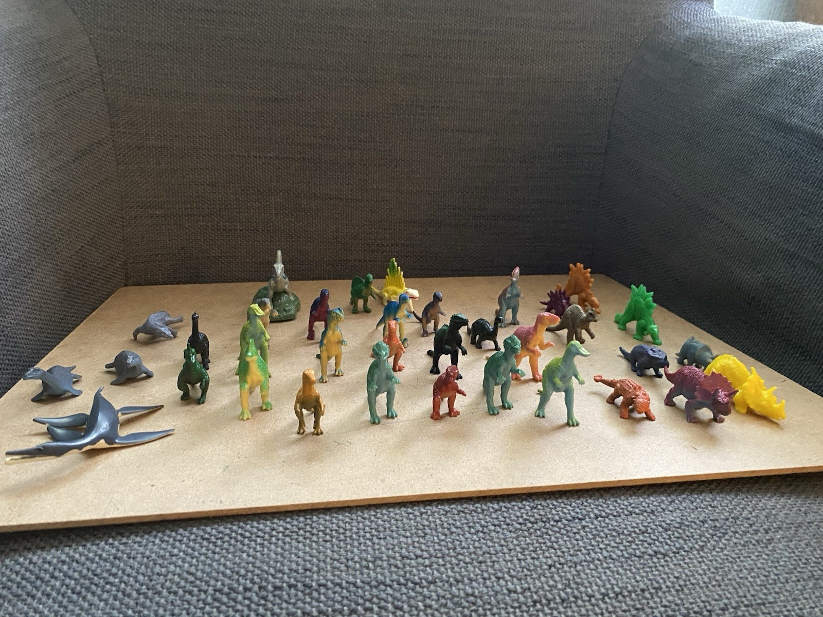 Toob SAFARI LTD Mini Figures Dinosaur Lot 36 pcs. Plesiosaur Allosaurus Etc